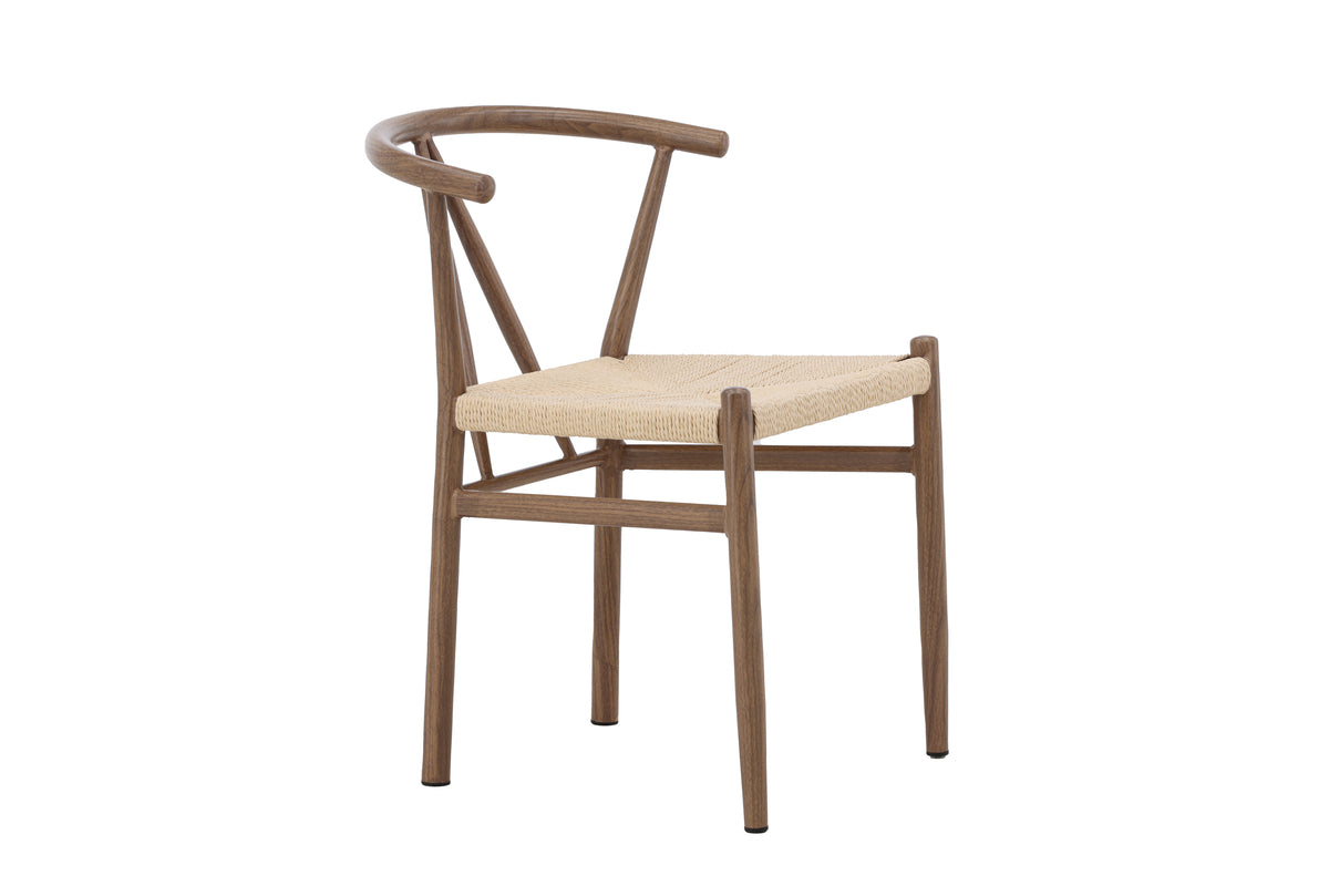 Alfons matstol, brun