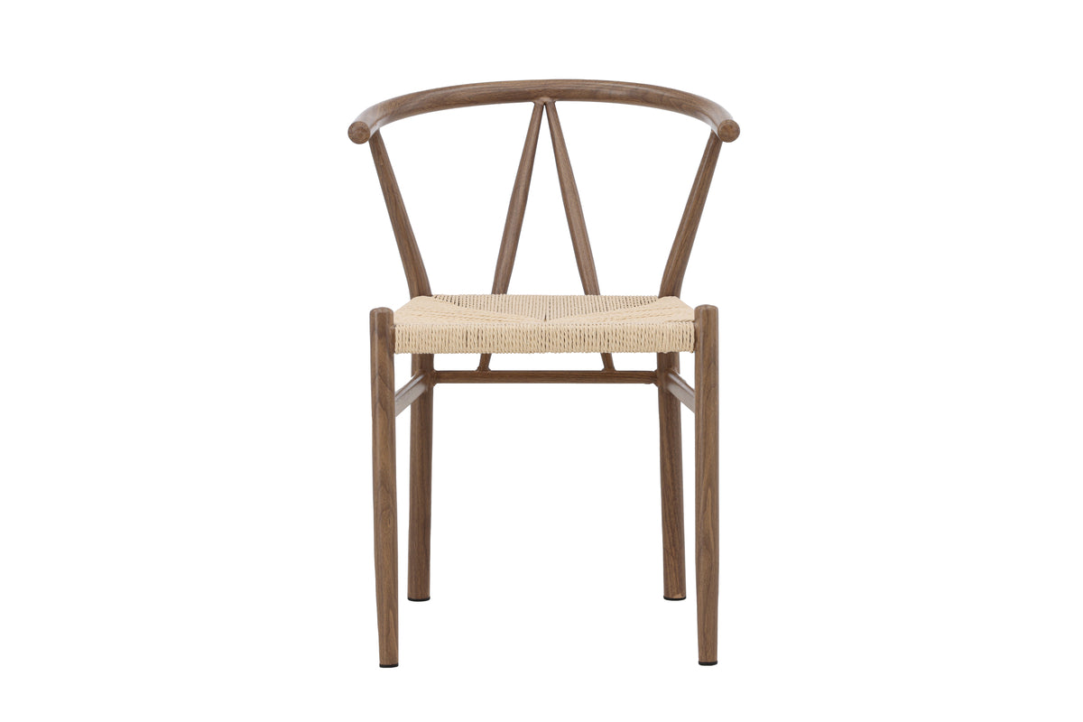 Alfons matstol, brun