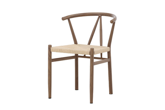 Alfons matstol, brun