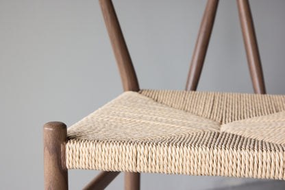 Alfons matstol, brun