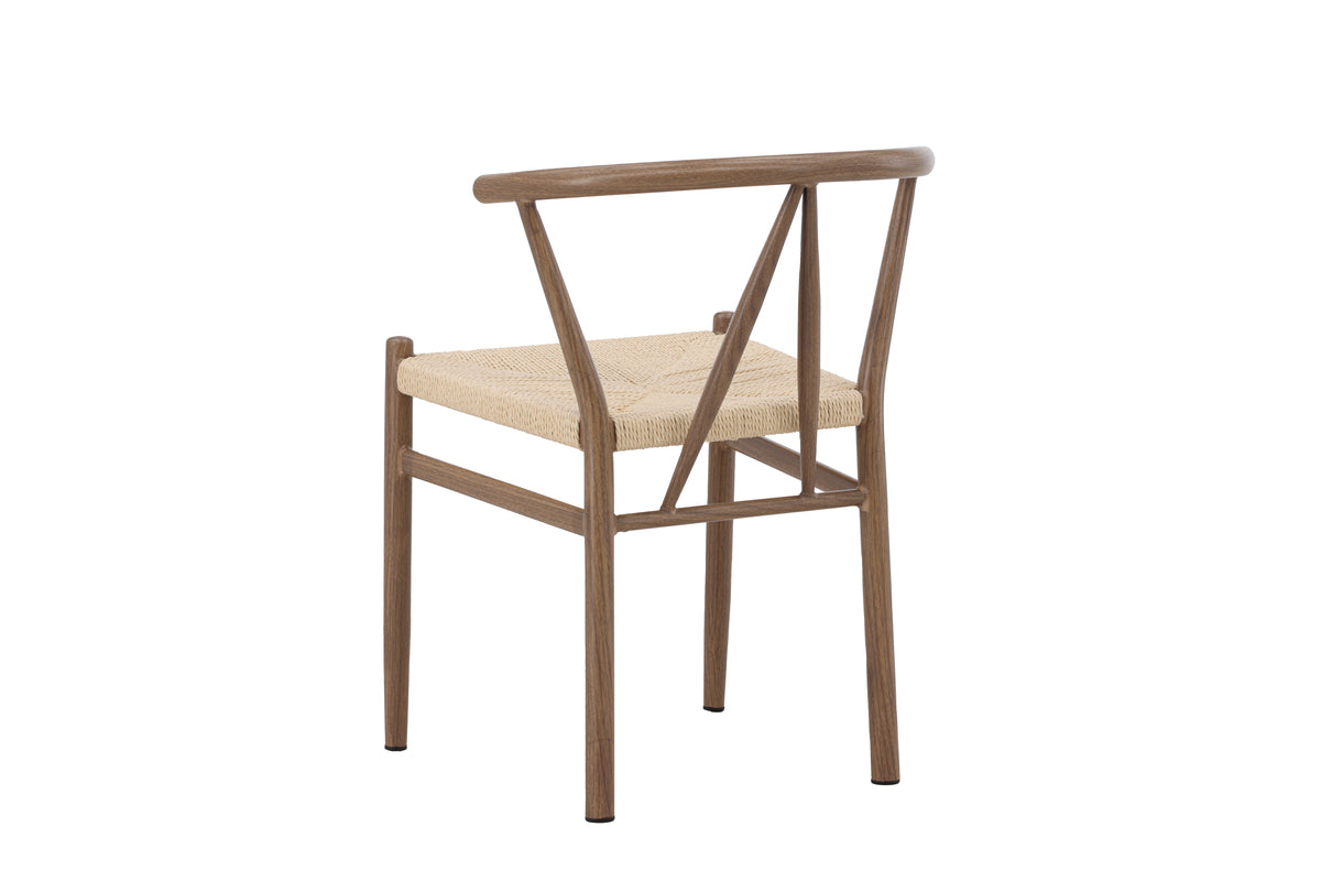 Alfons matstol, brun