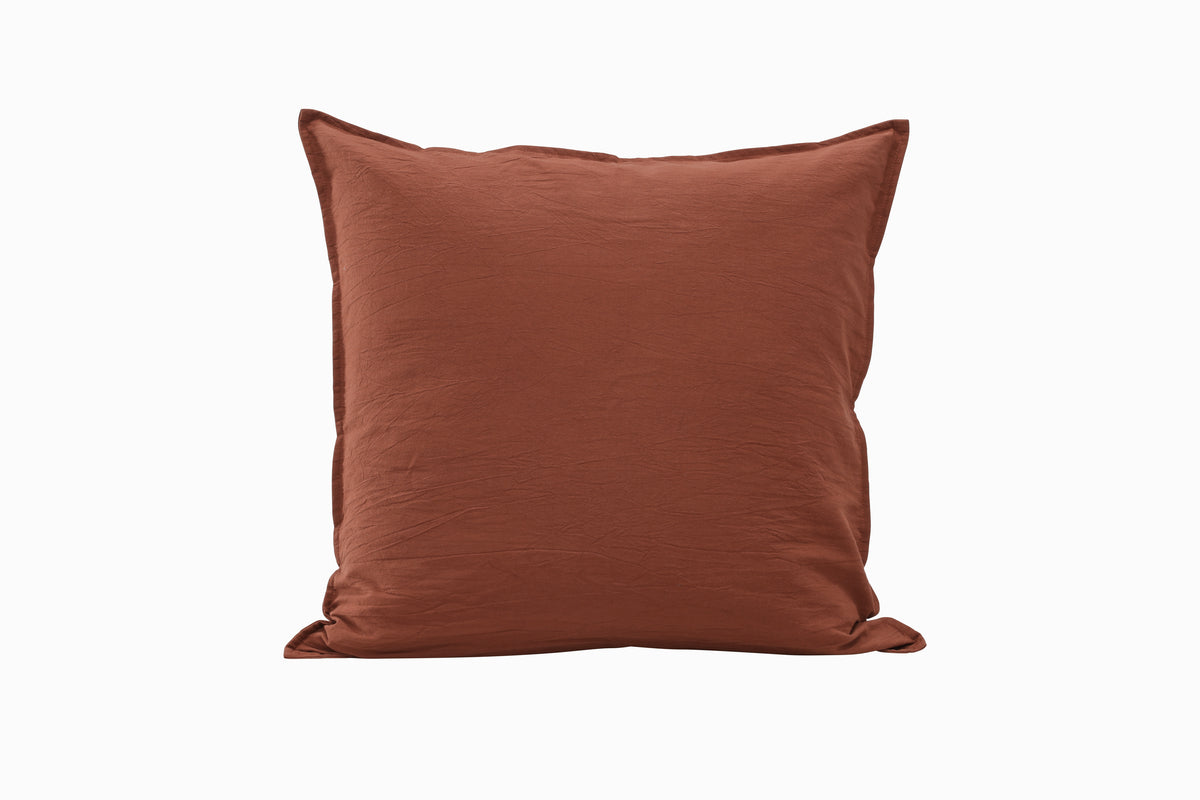 Ronja kuddfodral 60 x 60 cm, rostad röd