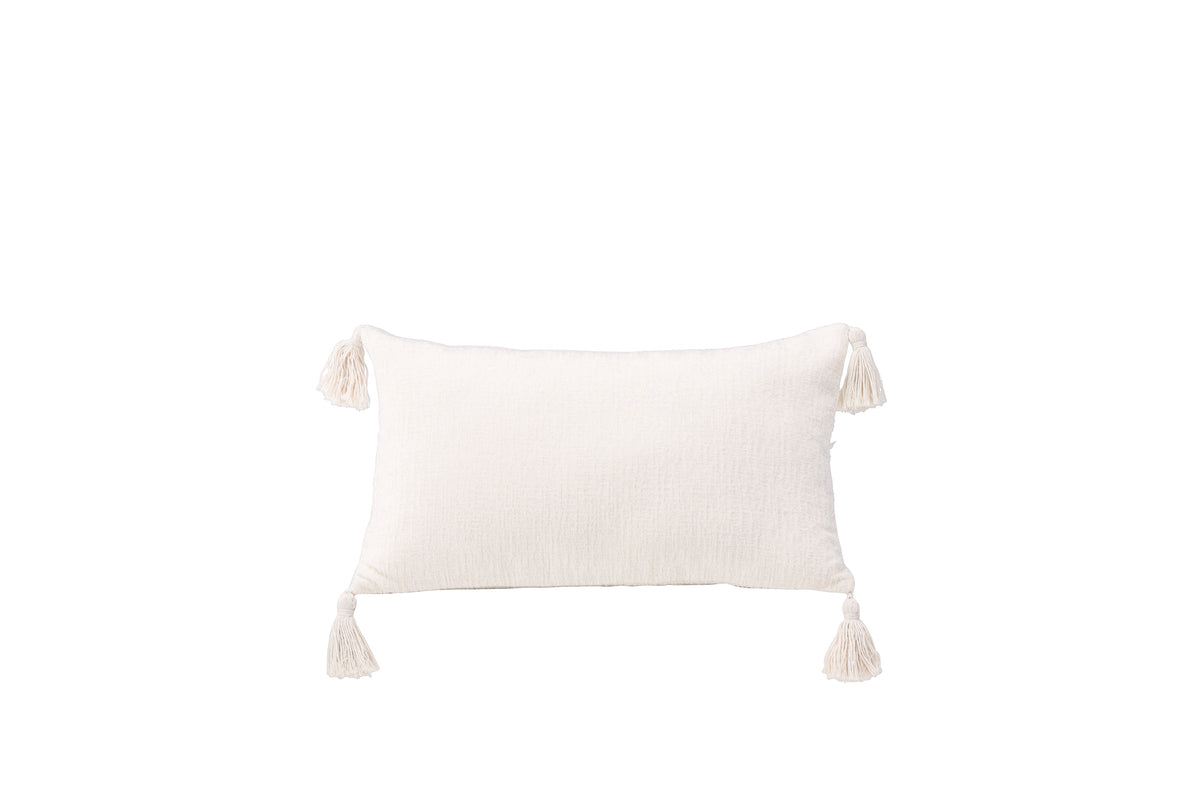 Millie blommönstrat kuddfodral 30 x 50 cm, vit