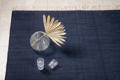 Panipat matta 240 x 170, mörkblå