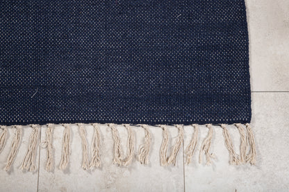 Panipat matta 240 x 170, mörkblå