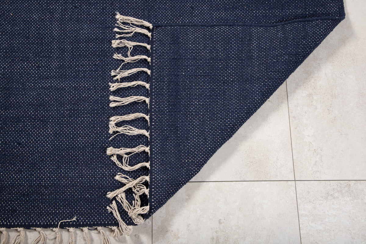 Panipat matta 240 x 170, mörkblå