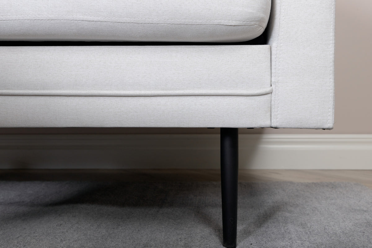Boom soffa, ljusbeige/vit