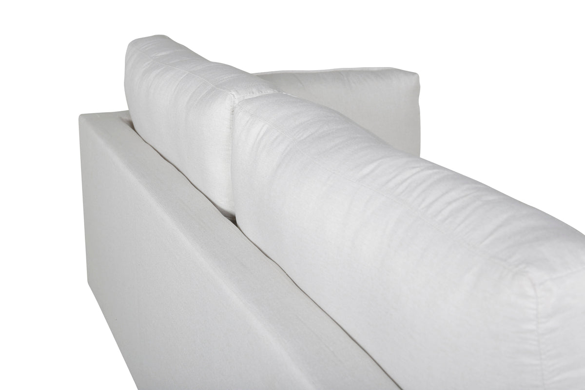 Boom soffa, ljusbeige/vit