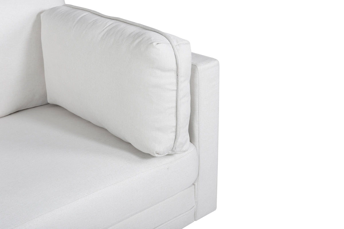 Boom soffa, ljusbeige/vit
