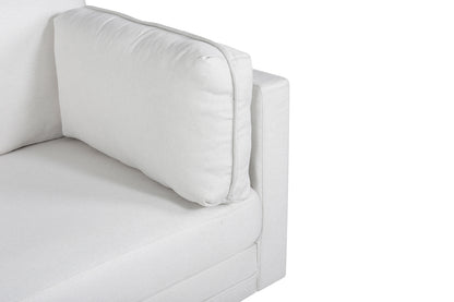 Boom soffa, ljusbeige/vit