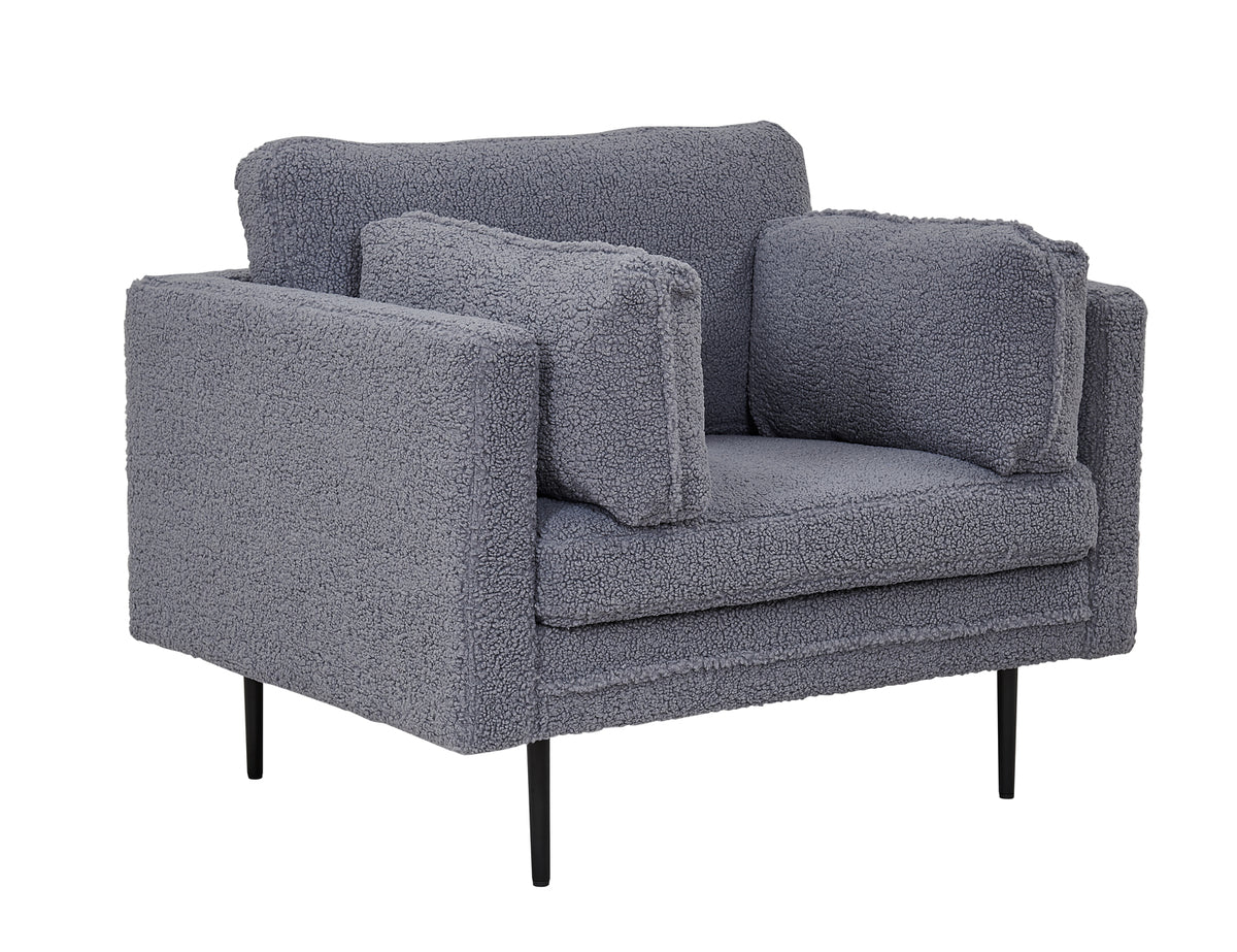 Boom fåtölj, mörkgrå