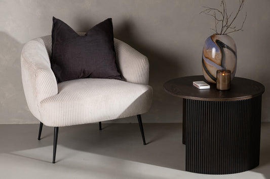 Derry fåtölj, beige manchester