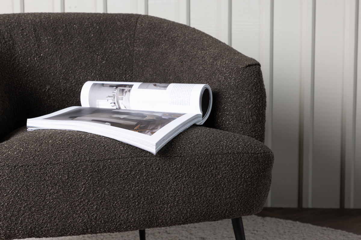 Derry fåtölj, mörkgrå