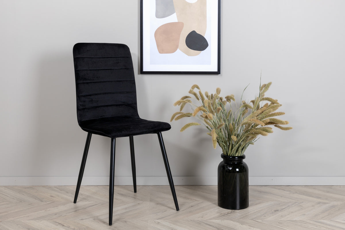 Windu matstol x2, svart