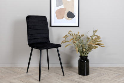 Windu matstol x2, svart