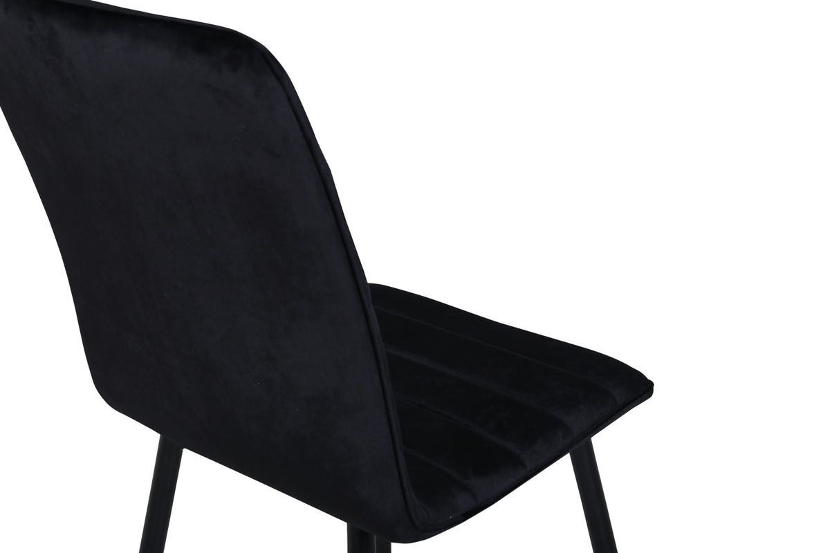 Windu matstol x2, svart