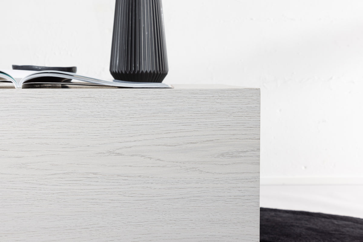 York soffbord 80 x 60 cm, vitputsad