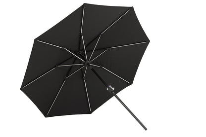 Sabal parasoll med led-belysning, 2,7 m