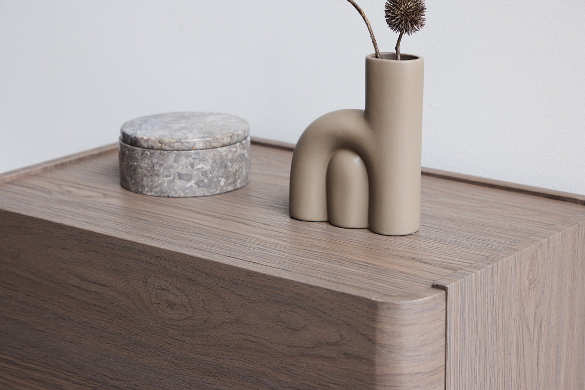 Noble byrå, mocka 100x55x35