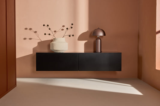 Frihamn byrå, svart 160x45x35