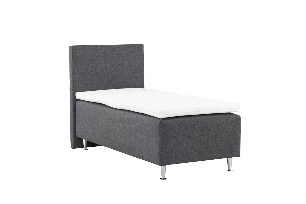 Mesa enkelsäng 90x200, mörkgrå