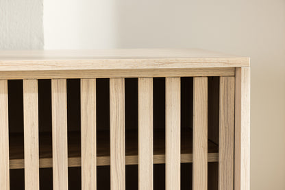 Lugo tv-bänk, vitputsad