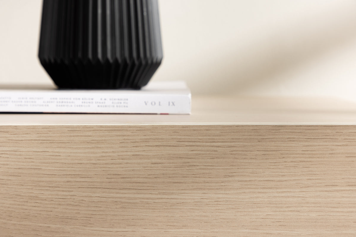 Cuenca tv-bänk, vitputsad