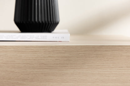 Cuenca tv-bänk, vitputsad