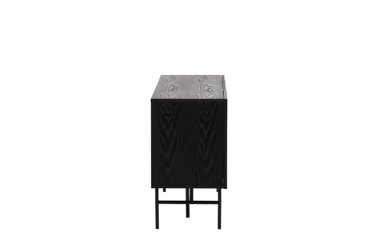 Björkön skåp, svart 75x150x42