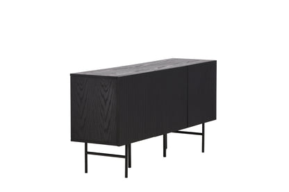 Björkön skåp, svart 75x150x42
