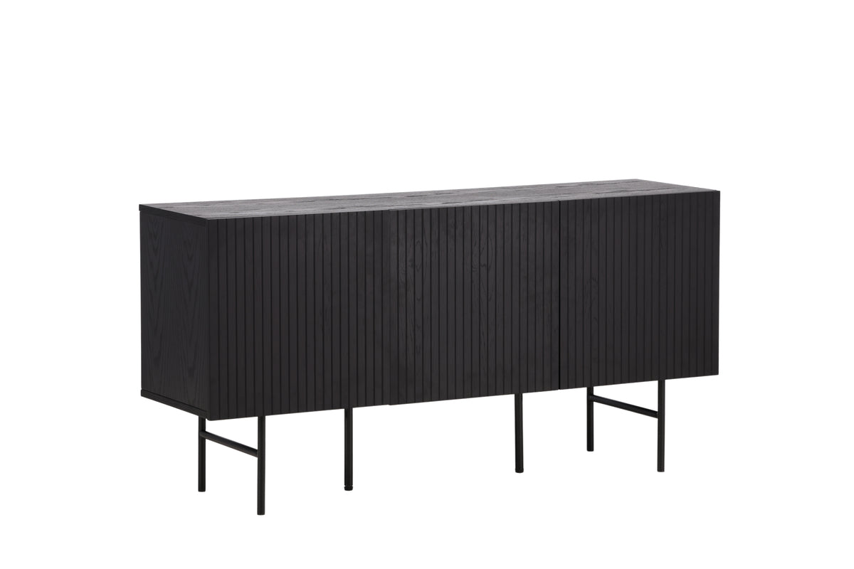 Björkön skåp, svart 75x150x42