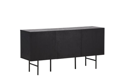 Björkön skåp, svart 75x150x42