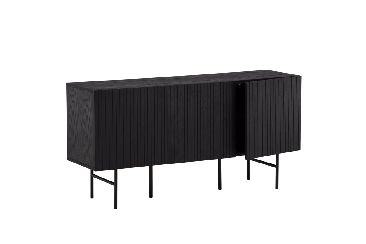 Björkön skåp, svart 75x150x42