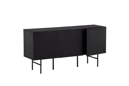 Björkön skåp, svart 75x150x42