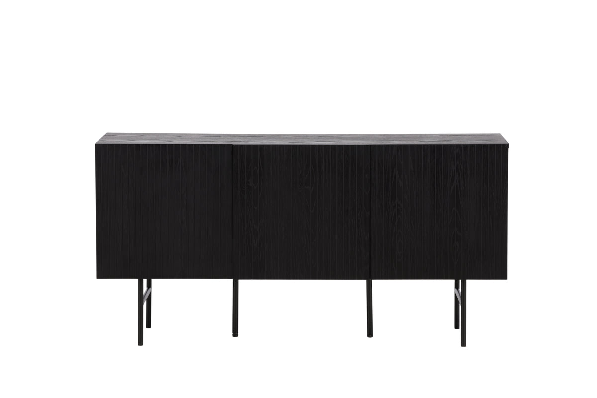 Björkön skåp, svart 75x150x42