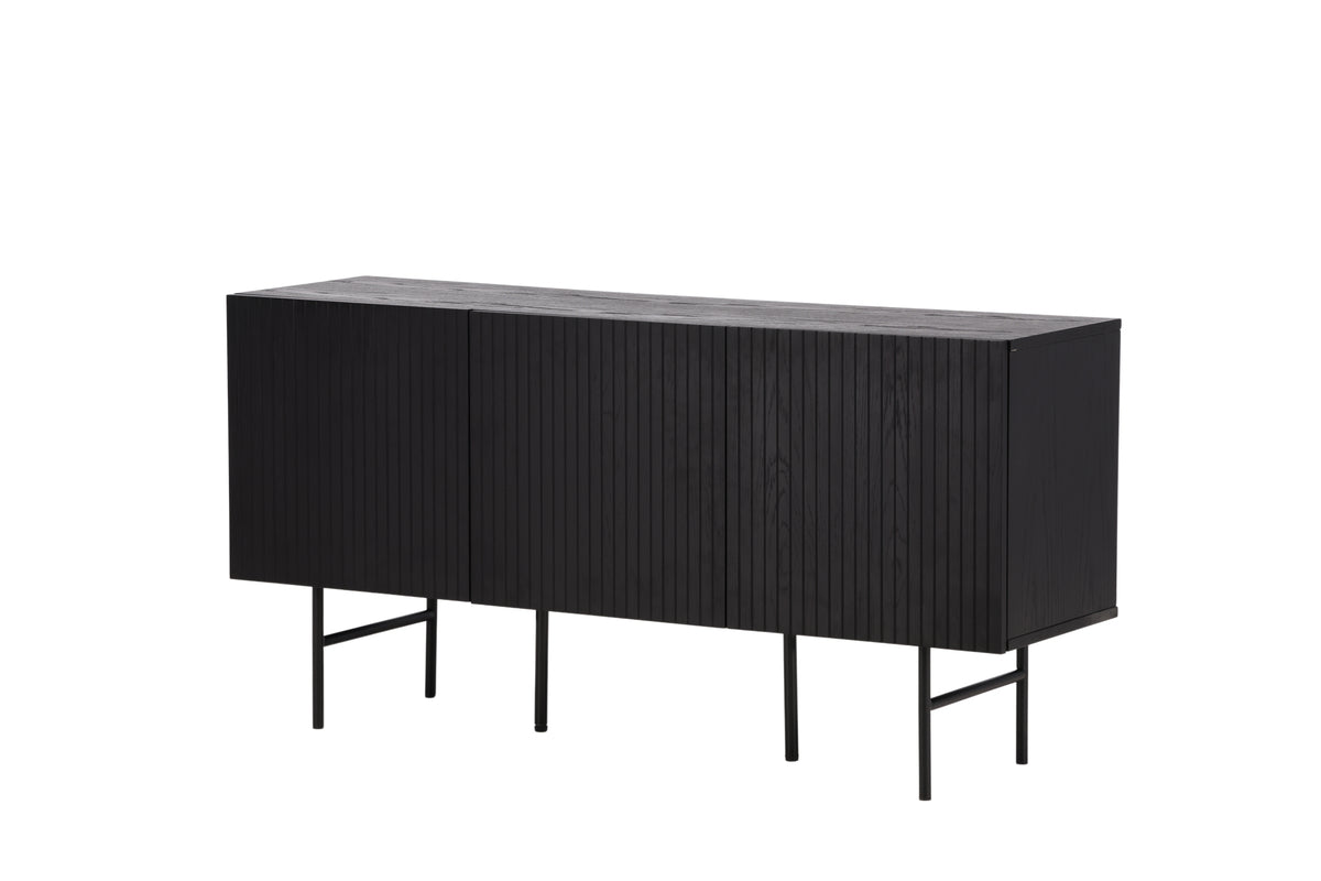Björkön skåp, svart 75x150x42