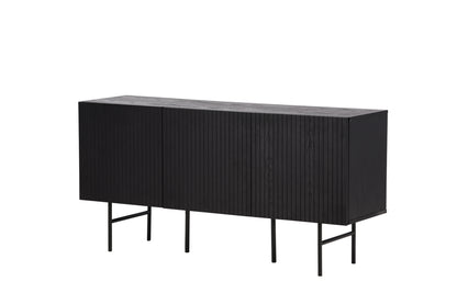 Björkön skåp, svart 75x150x42