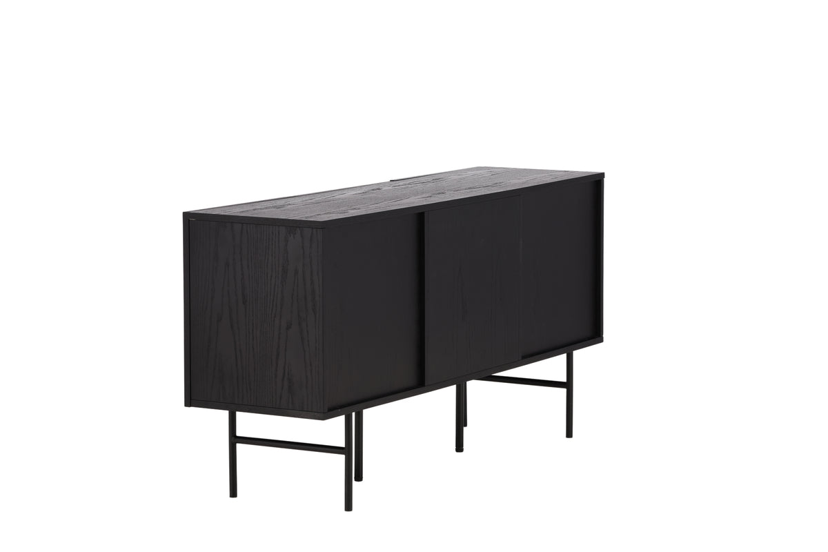 Björkön skåp, svart 75x150x42