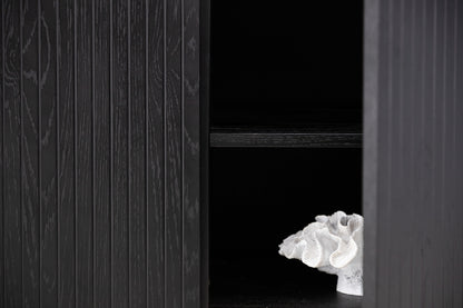 Björkön skåp, svart 75x150x42