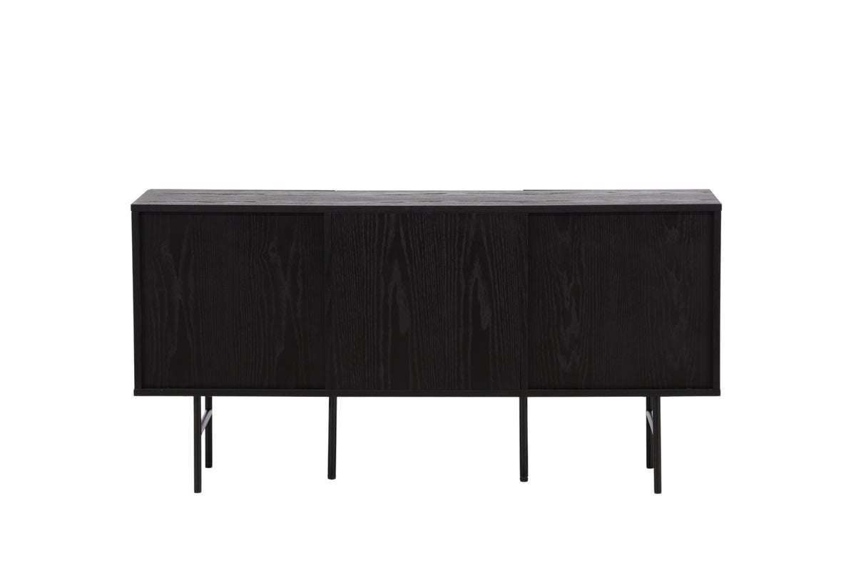 Björkön skåp, svart 75x150x42