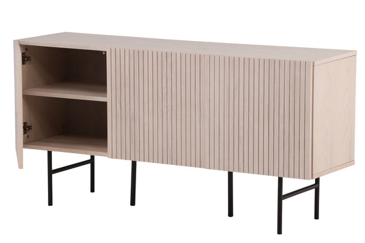 Björkön skåp, vitputsad 75x150x42