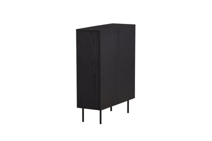 Björkön skåp, svart 103x80x30