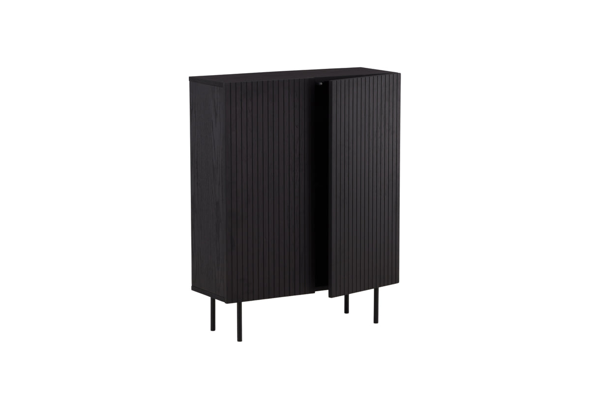Björkön skåp, svart 103x80x30
