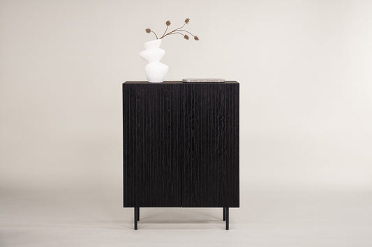 Björkön skåp, svart 103x80x30