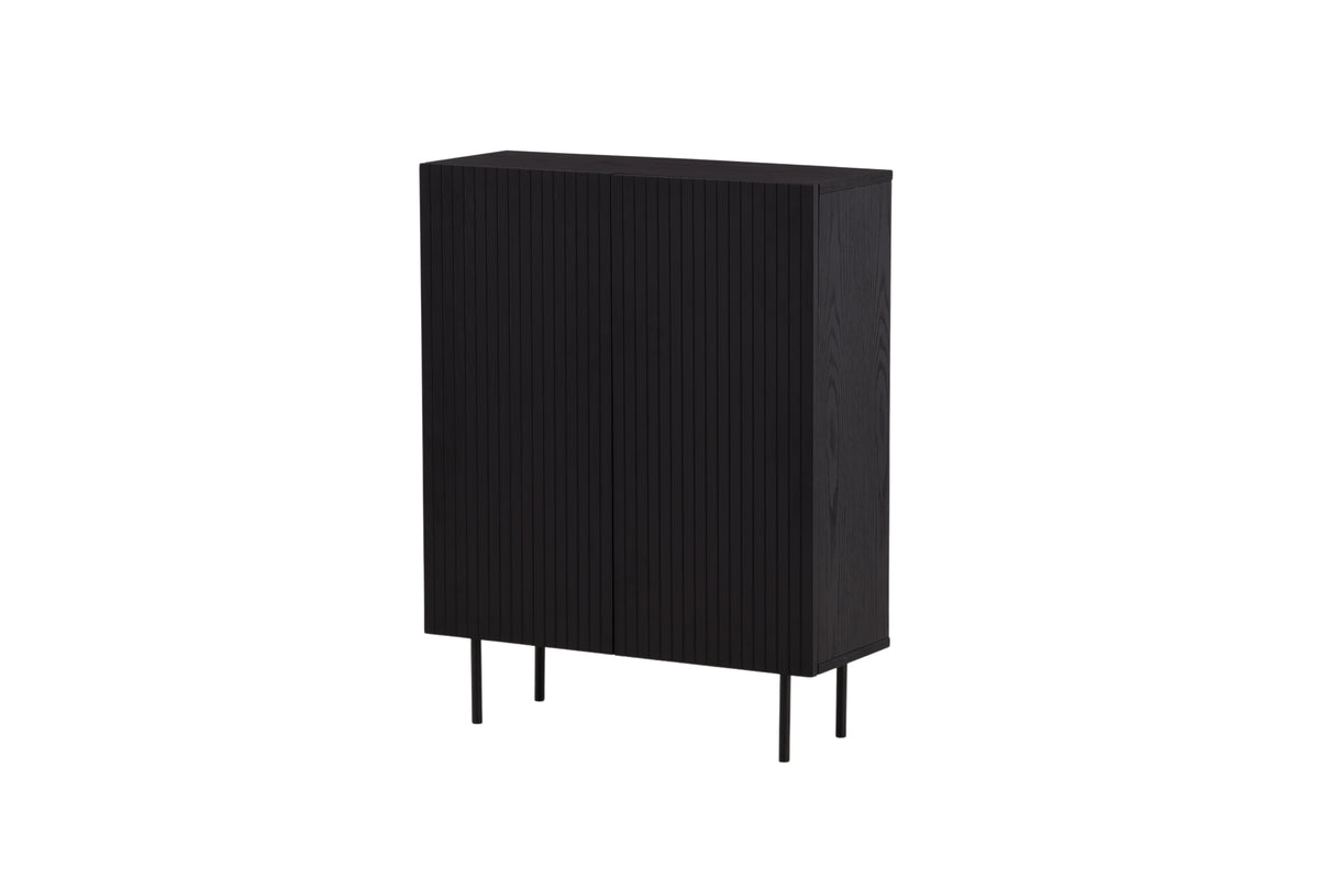 Björkön skåp, svart 103x80x30