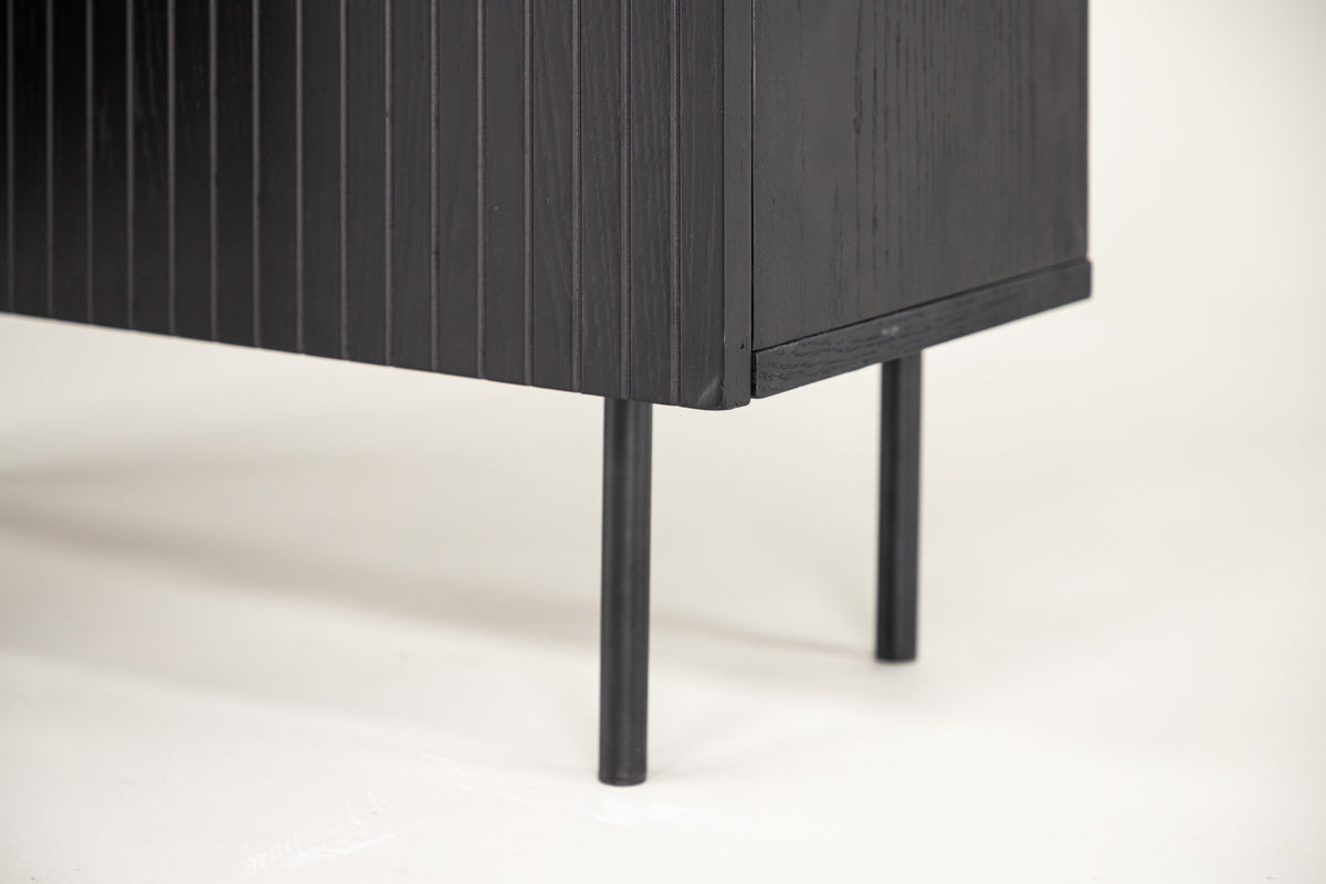 Björkön skåp, svart 103x80x30