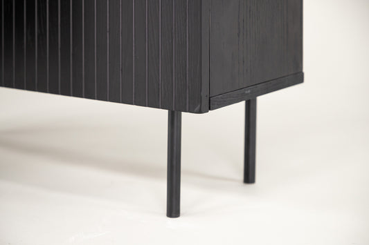 Björkön skåp, svart 103x80x30
