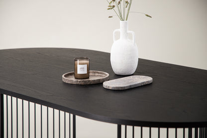 Hamneskär matbord, svart