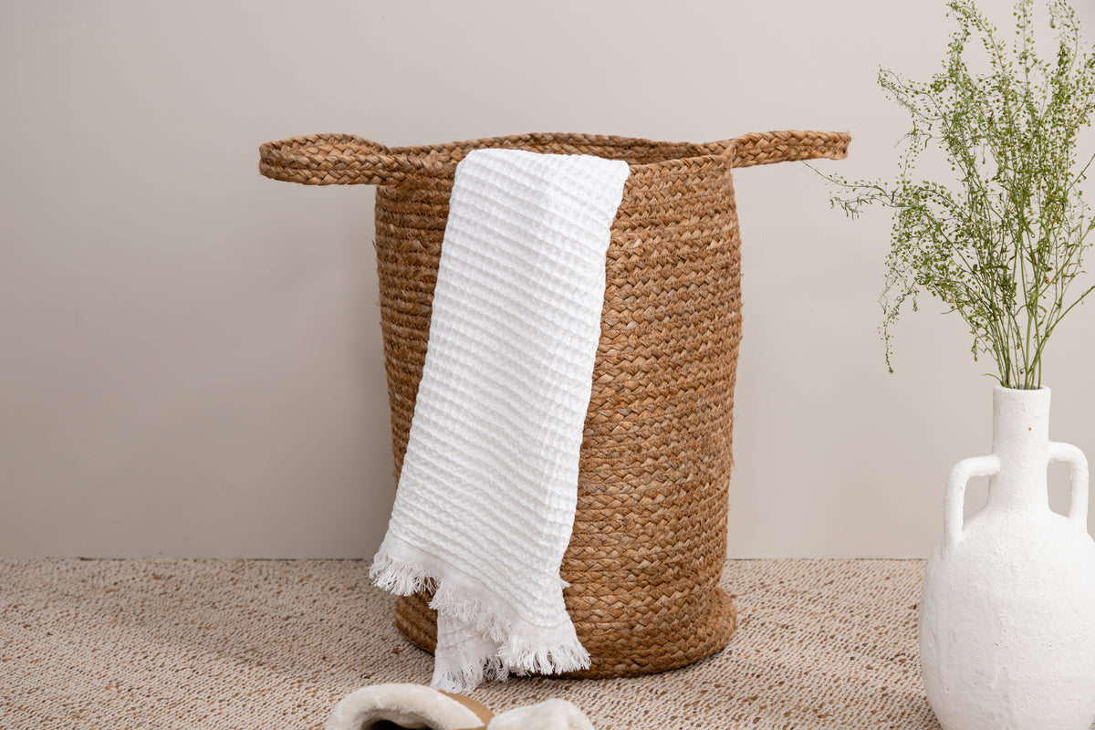 Pune korg i jute Ø35