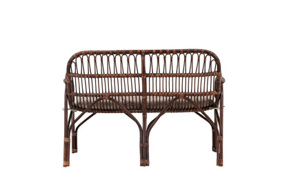 Nella 2-sitssoffa, mörk valnöt